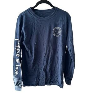 Puppie Love Patriots Long Sleeve Navy Blue size Small